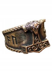 VIKING SLAMSHIP RING THOR Mjolnir 146 146 цена и информация | Мужские украшения | kaup24.ee