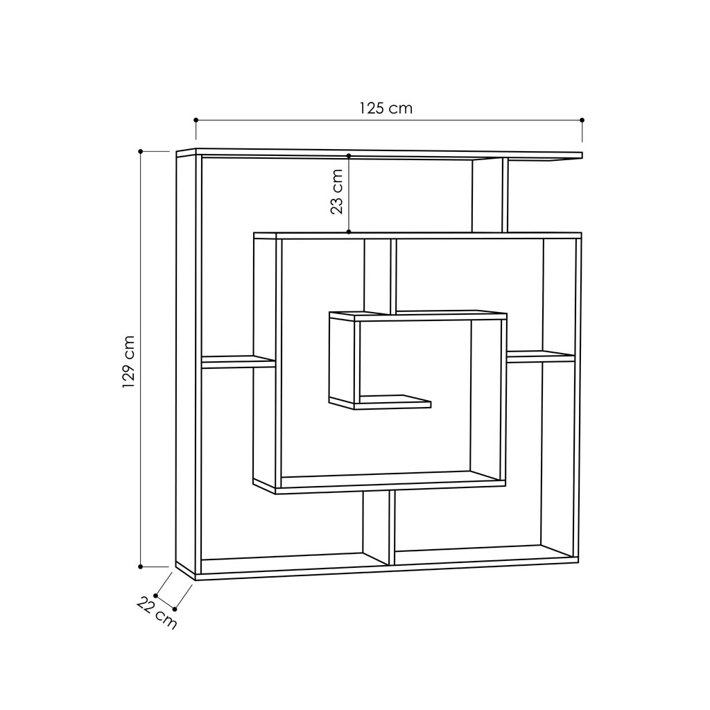 Riiul VG Line MKT993, hall цена и информация | Riiulid | kaup24.ee