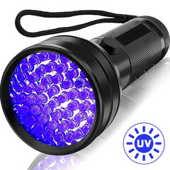 UV taskulamp, 51 LED, ultraviolett hind ja info | Taskulambid, prožektorid | kaup24.ee