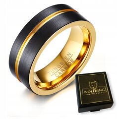 Вольфрамовое кольцо WOLFRING EU22 US10 R22-R22/10 цена и информация | Мужские украшения | kaup24.ee