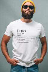 Футболка Ctrl+ мужская белая "It guy..." CNTRLW10038_S цена и информация | Мужские футболки | kaup24.ee