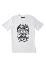 Футболка Trace of Space мужская белая "I need my space" TOSW10047_S цена и информация | Мужские футболки | kaup24.ee