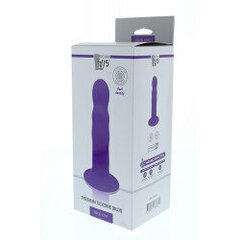 Peenise simulaator Solid Love Premium Ribbed Dildo, lilla hind ja info | Dildod | kaup24.ee