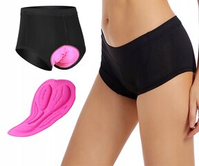 BIKE SHORTS Boxer Shorts Gel Pad XXL S25-XXL-BLACK hind ja info | Meeste spordiriided | kaup24.ee