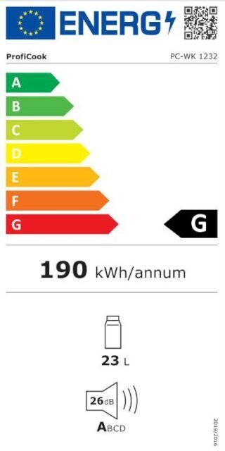 ProfiCook PCWK1232 цена и информация | Veinikülmikud | kaup24.ee