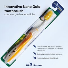 Зубная щетка с наночастицами золота, мягкая щетина Alinco Nano Gold Blue Nature, Orange цена и информация | Для ухода за зубами | kaup24.ee