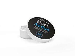 Hambavalgenduspulber aktiivsöega Black Action, fluoriidivaba, Blue Nature, 30 ml hind ja info | Suuhügieen | kaup24.ee