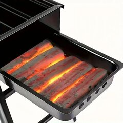 Tech Zone kaasaskantav grill, 60x22x33 cm, must hind ja info | Grillid | kaup24.ee