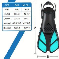 Lestad sukeldumiseks Tech Zone, sinine hind ja info | Muu ujumisvarustus | kaup24.ee