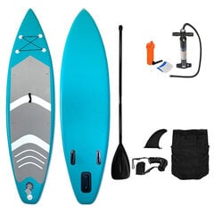 Надувная доска для серфинга + весло Omimar, синий/серый  цена и информация | SUP доски, водные лыжи, водные аттракционы | kaup24.ee