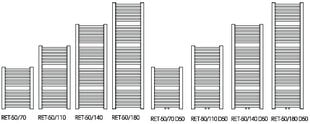 Полотенцесушитель Instal Projekt Retto RET-50/110 цена и информация | Полотенцесушители | kaup24.ee