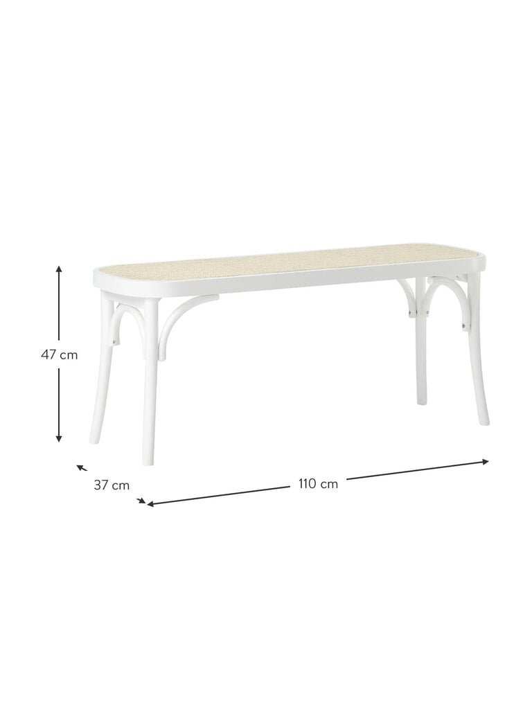 Taburet Westwing Collection Franz, 110x37x47 cm цена и информация | Jalatsikapid, jalatsiriiulid | kaup24.ee