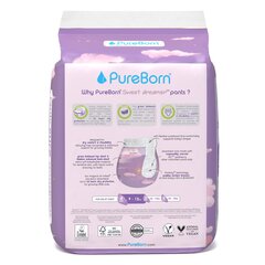 Püksmähkmed PureBorn Night, suurus 4 9-15kg, 22tk hind ja info | Mähkmed | kaup24.ee