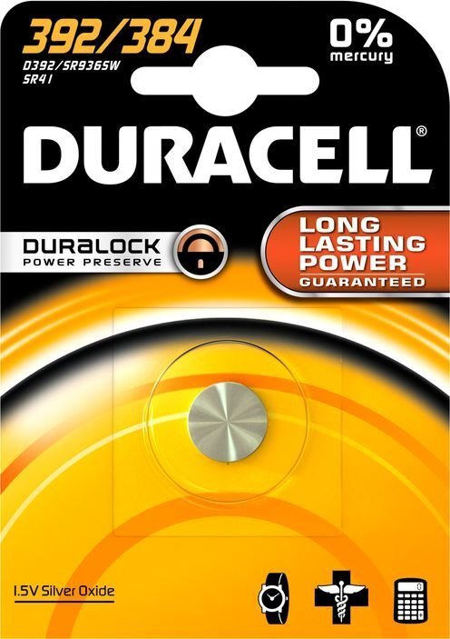 Patarei Duracell 392/384, 1 tk. hind ja info | Patareid | kaup24.ee