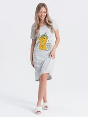 женская пижамная ночная рубашка ulr245 - серая 124495-7 цена и информация | Женские пижамы, ночнушки | kaup24.ee