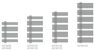 Полотенцесушитель Instal Projekt Astro AST-50/100 цена и информация | Полотенцесушители | kaup24.ee