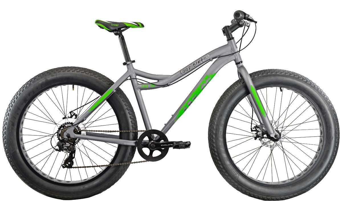 Jalgratas Good Bike Panzer 26'', hall/roheline hind ja info | Jalgrattad | kaup24.ee