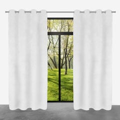 Ready-made velvet curtain PACIFIC with eyelets, 140x250, ZPAP-11 WHITE цена и информация | Шторы, занавески | kaup24.ee