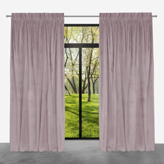 Ready-made velvet curtain PACIFIC on tape, 140x250, ZPAT-10 POWDER цена и информация | Шторы, занавески | kaup24.ee