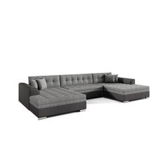 Универсальный мягкий угловой диван Vento, черный/серый цена и информация | Угловые диваны | kaup24.ee