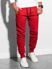 Püksid meestele Ombre P867, punane hind ja info | Meeste püksid | kaup24.ee