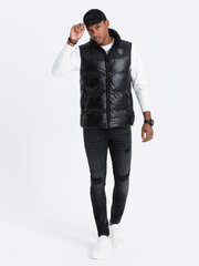 Vest meestele Ombre Clothing, must hind ja info | Meeste vestid | kaup24.ee