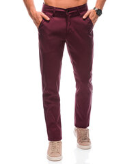 мужские брюки-чиносы p1419 - темно-красные цена и информация | Мужские джинсы | kaup24.ee