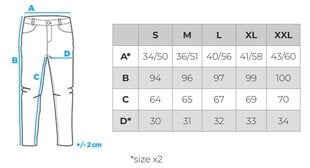 мужские спортивные штаны с отстрочкой и молнией - черные v1 om-pask-0147 цена и информация | Мужские брюки | kaup24.ee