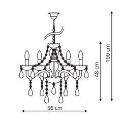 Rippvalgusti Light Prestige Cristallo 5 hind ja info | Rippvalgustid | kaup24.ee