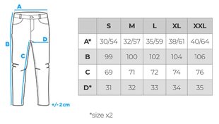 Püksid meestele Ombre OM-PAJO-0125, hall hind ja info | Meeste püksid | kaup24.ee