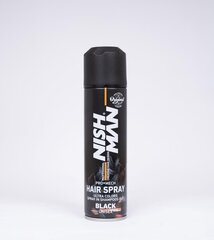Juukselakkvärv Nishman Colour Hair Spray Black, must, 150 ml цена и информация | Краска для волос | kaup24.ee