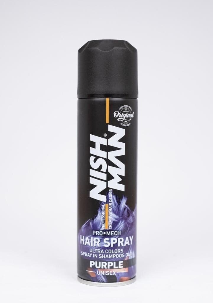 Juukselakkvärv Nishman Color Hair Spray Purple, lilla, 150 ml цена и информация | Juuksevärvid | kaup24.ee