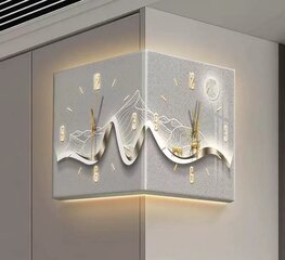 Угловые настенные часы со светодиодной подсветкой D'Luxe - Горы цена и информация | Часы | kaup24.ee