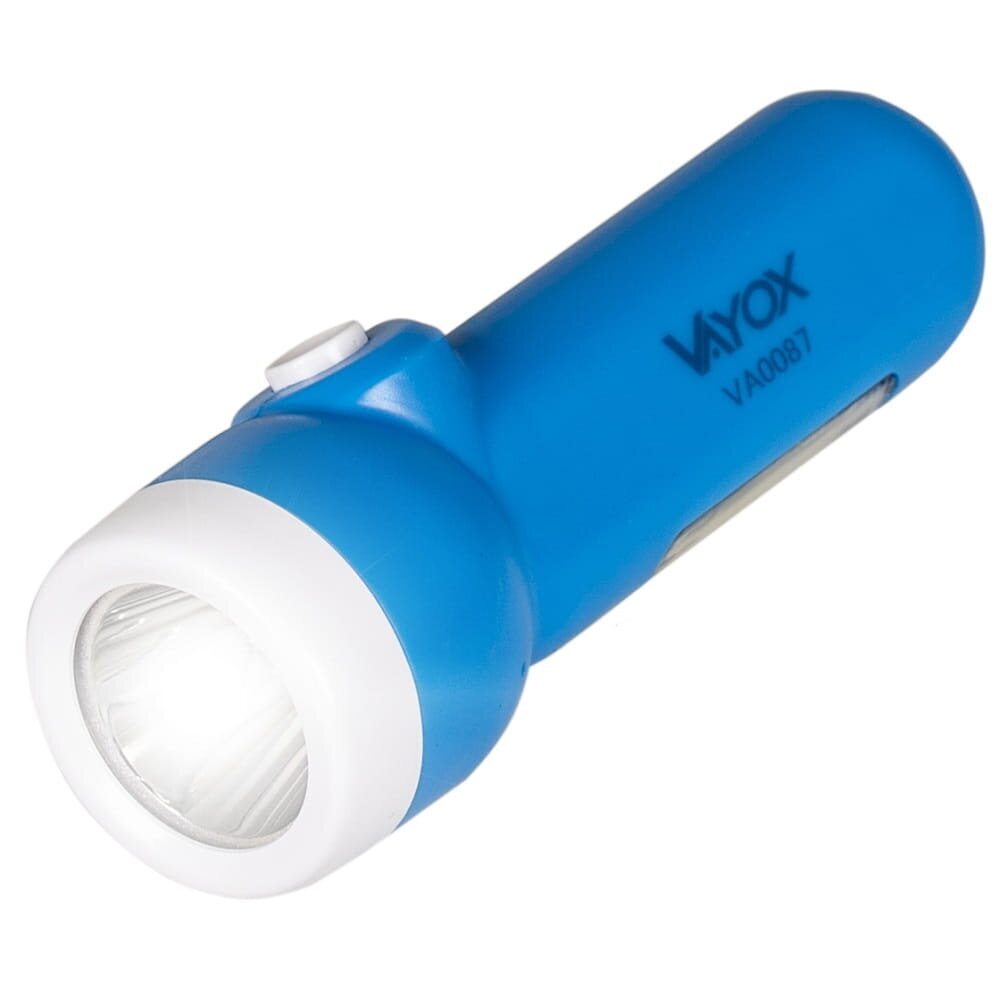 Laetav 2-in-1 taskulamp koos külgvalgusega VA0087 VAYOX цена и информация | Taskulambid, prožektorid | kaup24.ee