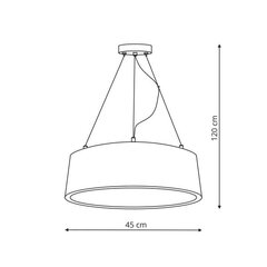 Light Prestige подвесной светильник Malaga цена и информация | Потолочный светильник, 38 x 38 x 24 см | kaup24.ee