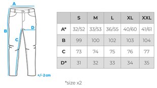 Püksid meestele Ombre OM-PAJO-0135, hall hind ja info | Meeste püksid | kaup24.ee