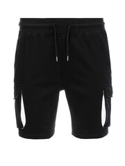 Lühikesed püksid meestele Ombre Clothing 0106, must hind ja info | Meeste lühikesed püksid | kaup24.ee