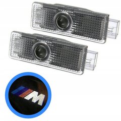 Komplekt 2 Logoprojektorit, ME Premium, Bmw E81 E60 E61 E61 E65 E90 X3 X5, Mpower Logo, Led hind ja info | Lisaseadmed | kaup24.ee