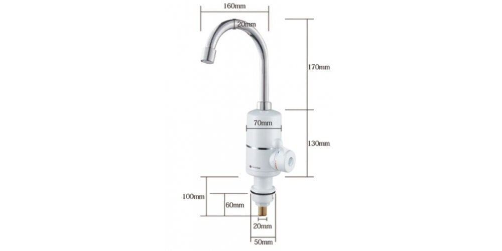 Veesoojendi koos duši ja kraaniga Instant BEF-002, 3kw цена и информация | Boilerid | kaup24.ee