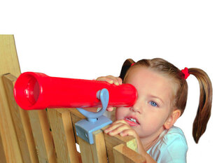 Телескоп для детских площадок (красный с серым) 4IQ цена и информация | Детские игровые домики | kaup24.ee