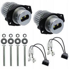 Komplekt 2x Led Marker Angel Eyes 12w, Hd, Bmw 3 E90 E91 2008-, ME Premium hind ja info | Autopirnid | kaup24.ee