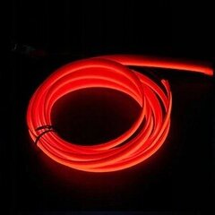 Neon Wire Auto Ambient Light 5m Punane, ME Premium hind ja info | Autopirnid | kaup24.ee