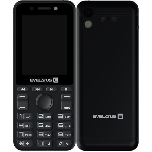 Mobiiltelefon Evelatus Tron, Dual SIM, Must hind ja info | Telefonid | kaup24.ee