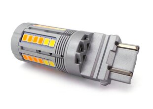 P27/7W LED-pirn 3157 12-24V valge-oranž ilma veata 2000 + 800lm hind ja info | Autopirnid | kaup24.ee