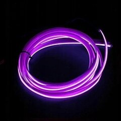 Neon Wire Auto Ambient Light 2m Lilla, ME Premium hind ja info | Auto salongitarvikud | kaup24.ee