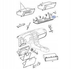 Komplekt 2x Torpeedo Hinge, Opel Astra G 1998-2004,5114275, ME Premium hind ja info | Auto salongitarvikud | kaup24.ee