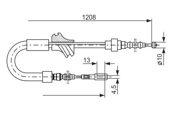 Käsipiduri tross Bosch 1987477058, 1 tk цена и информация | Lisaseadmed | kaup24.ee