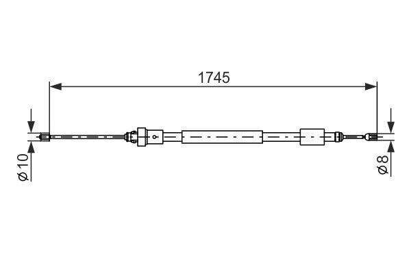 Käsipiduri tross Bosch 1987477576, 1 tk hind ja info | Lisaseadmed | kaup24.ee