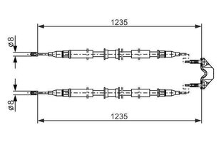 BOSCH käsipiduri tross 1987477869 24468130 24468130 hind ja info | Lisaseadmed | kaup24.ee