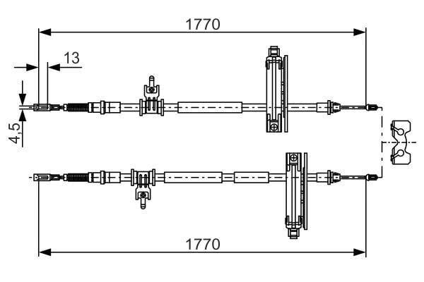 Käsipiduri tross Bosch 1987477931, 1 tk цена и информация | Lisaseadmed | kaup24.ee